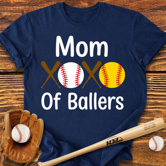 Mom Of Ballers T-Shirt - HomeRun PrintsT-Shirt
