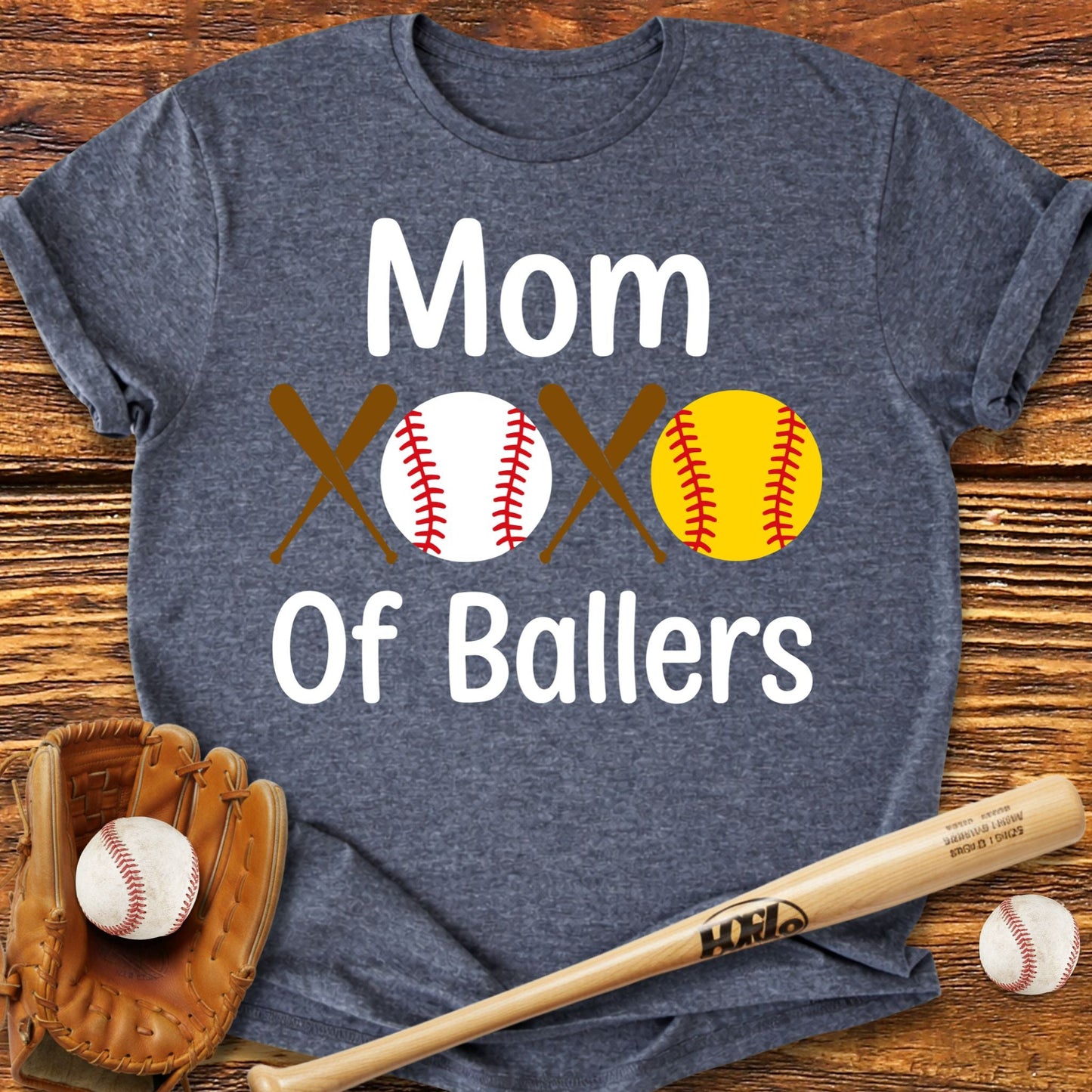 Mom Of Ballers T-Shirt - HomeRun PrintsT-Shirt