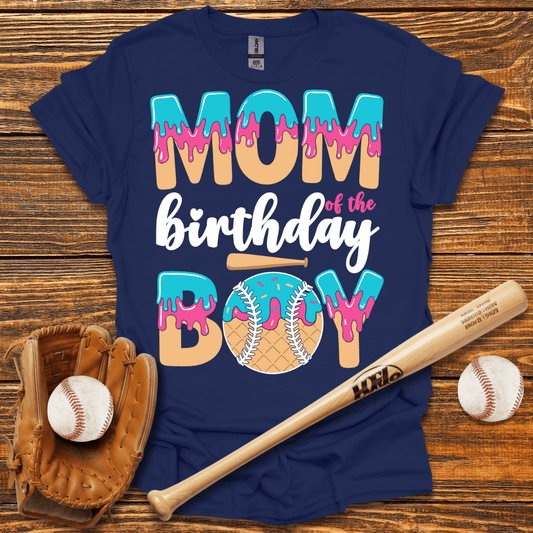 Mom Of The Birthday Boy T-Shirt - HomeRun PrintsT-Shirt