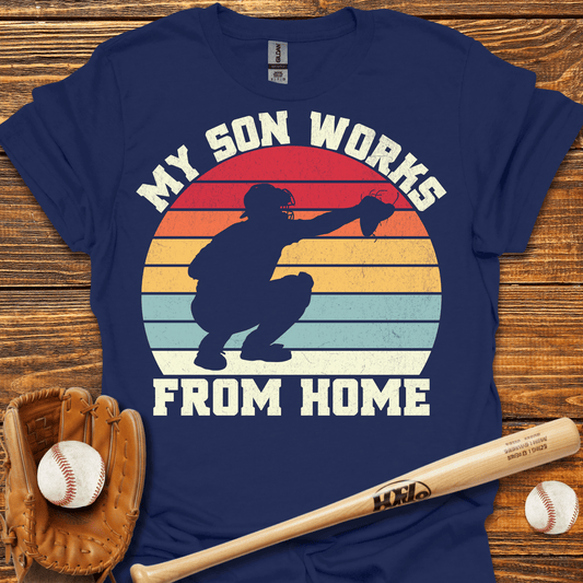 My Son Works From Home T-Shirt - HomeRun PrintsT-Shirt