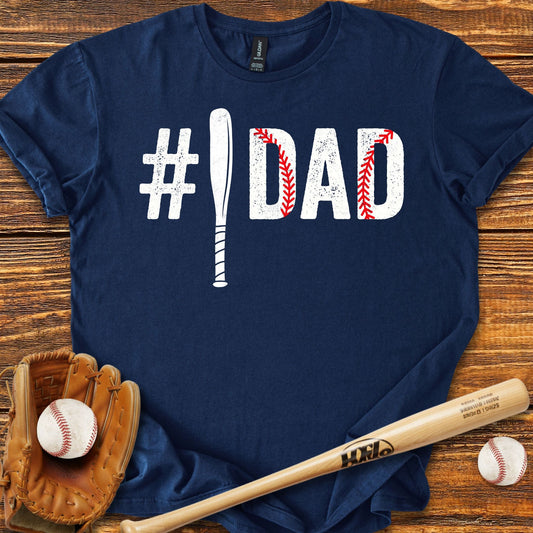 Number One Dad T-shirt - HomeRun PrintsT-Shirt