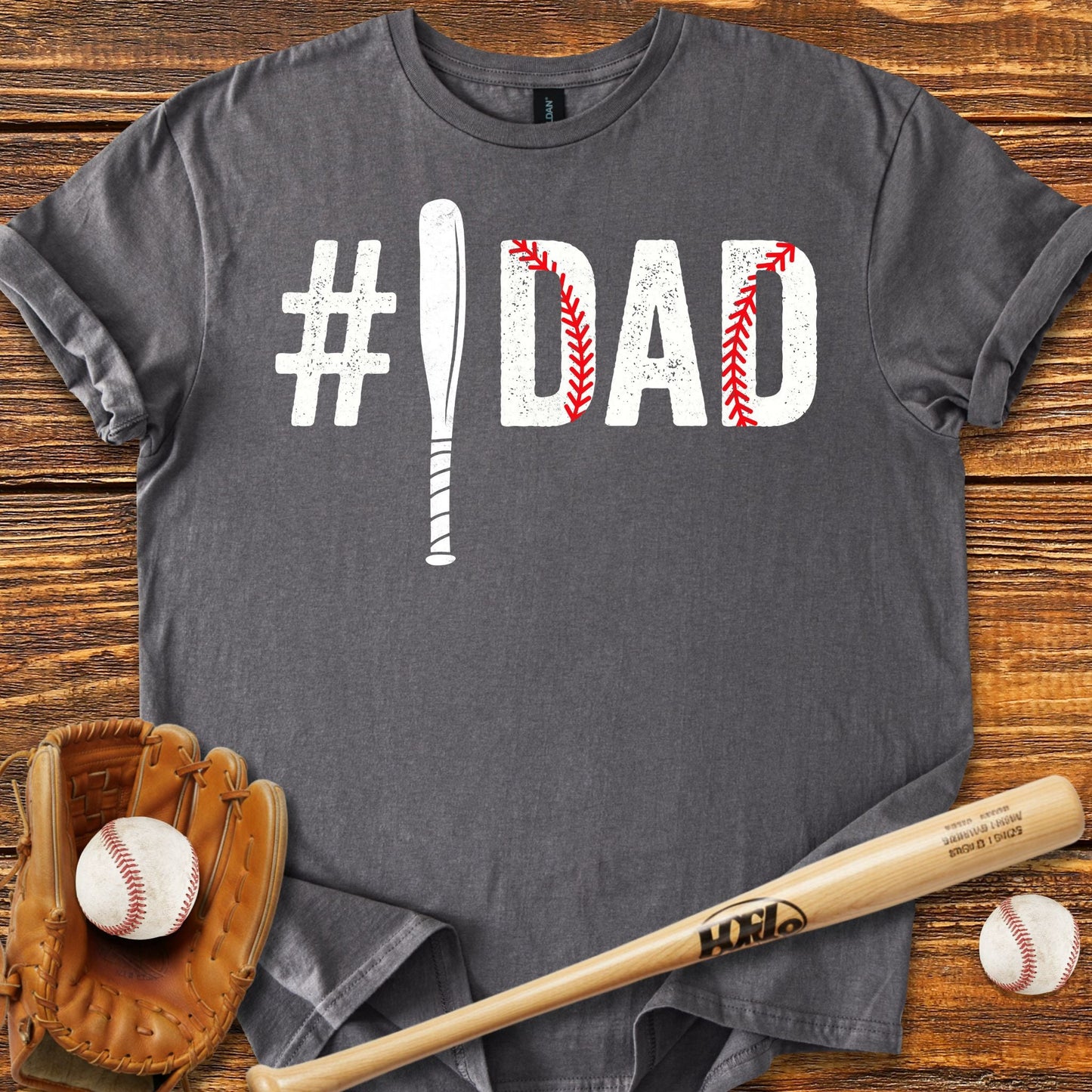 Number One Dad T-shirt - HomeRun PrintsT-Shirt
