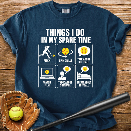 Pitcher Lives For Softball - HomeRun PrintsComfort Colors