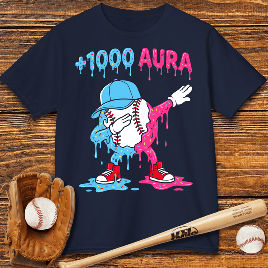 Plus 1000 Aura Baseball Kids T-shirt - HomeRun PrintsKids clothes