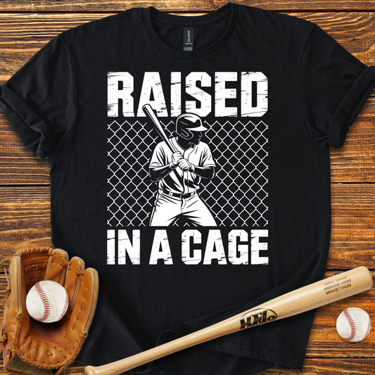 Raised In A Cage T-Shirt - HomeRun PrintsT-Shirt