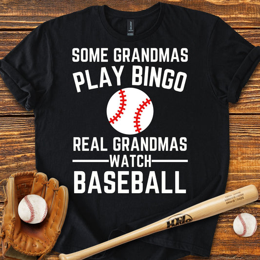 Real Grandmas Baseball T-shirt - HomeRun PrintsT-Shirt