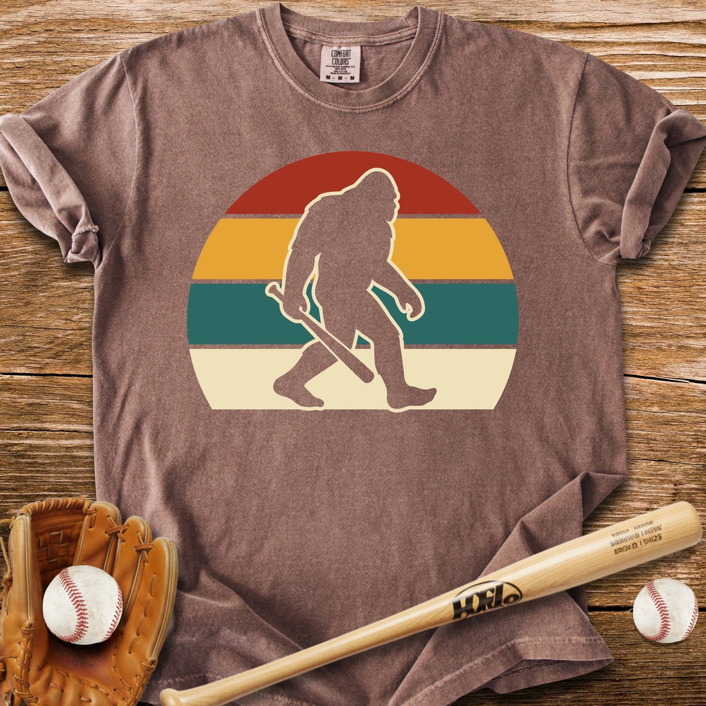 Retro Bigfoot Bat - HomeRun PrintsComfort Colors