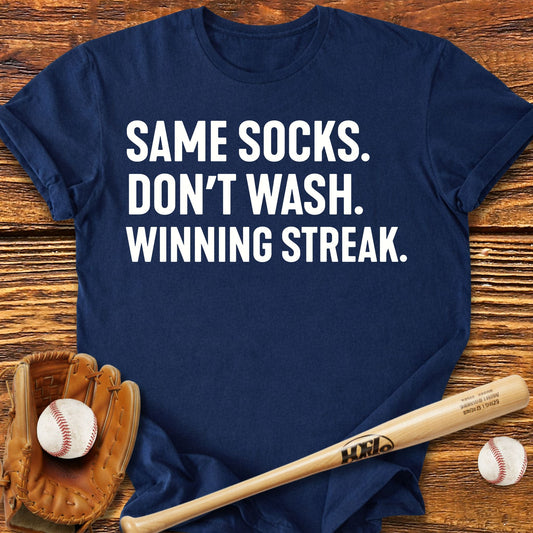Same Socks Don't Wash Superstition T-Shirt - HomeRun PrintsT-Shirt