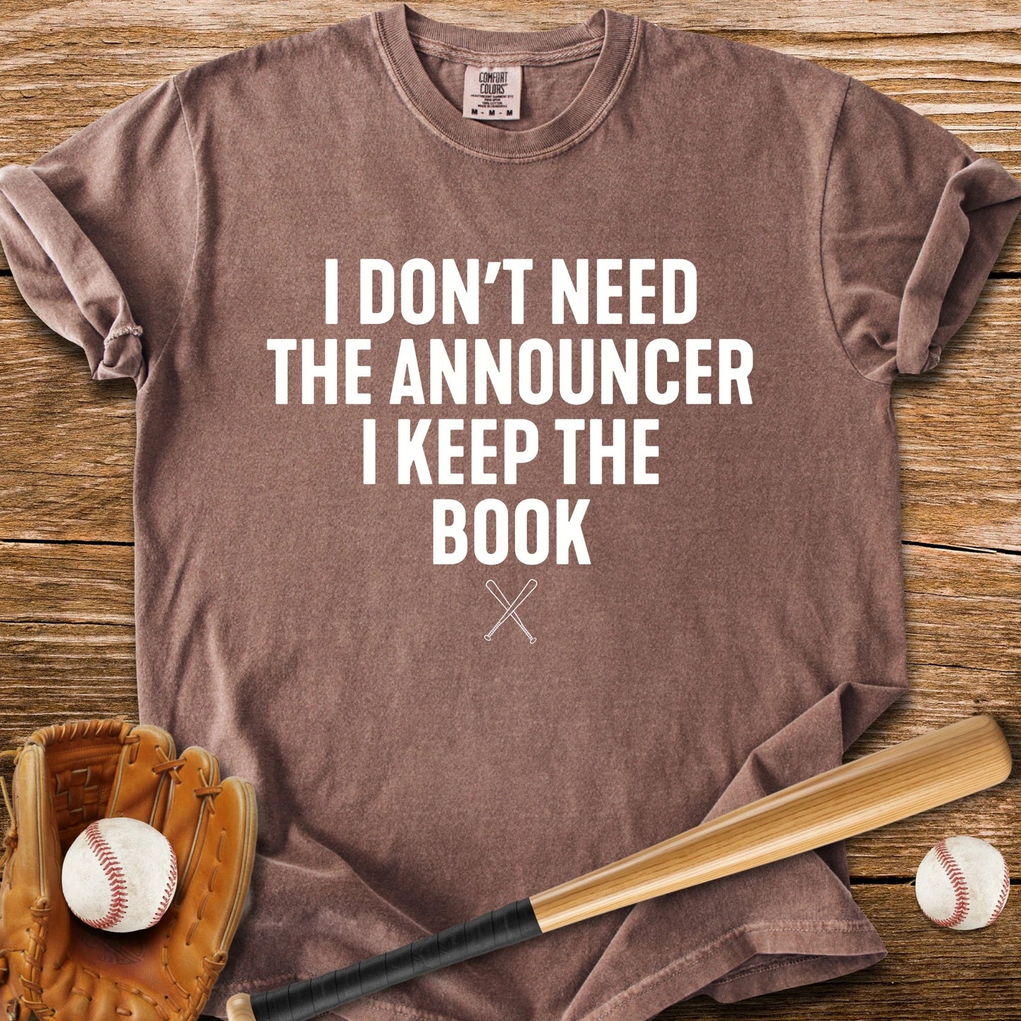 Scorebook Beats The Announcer - HomeRun PrintsComfort Colors
