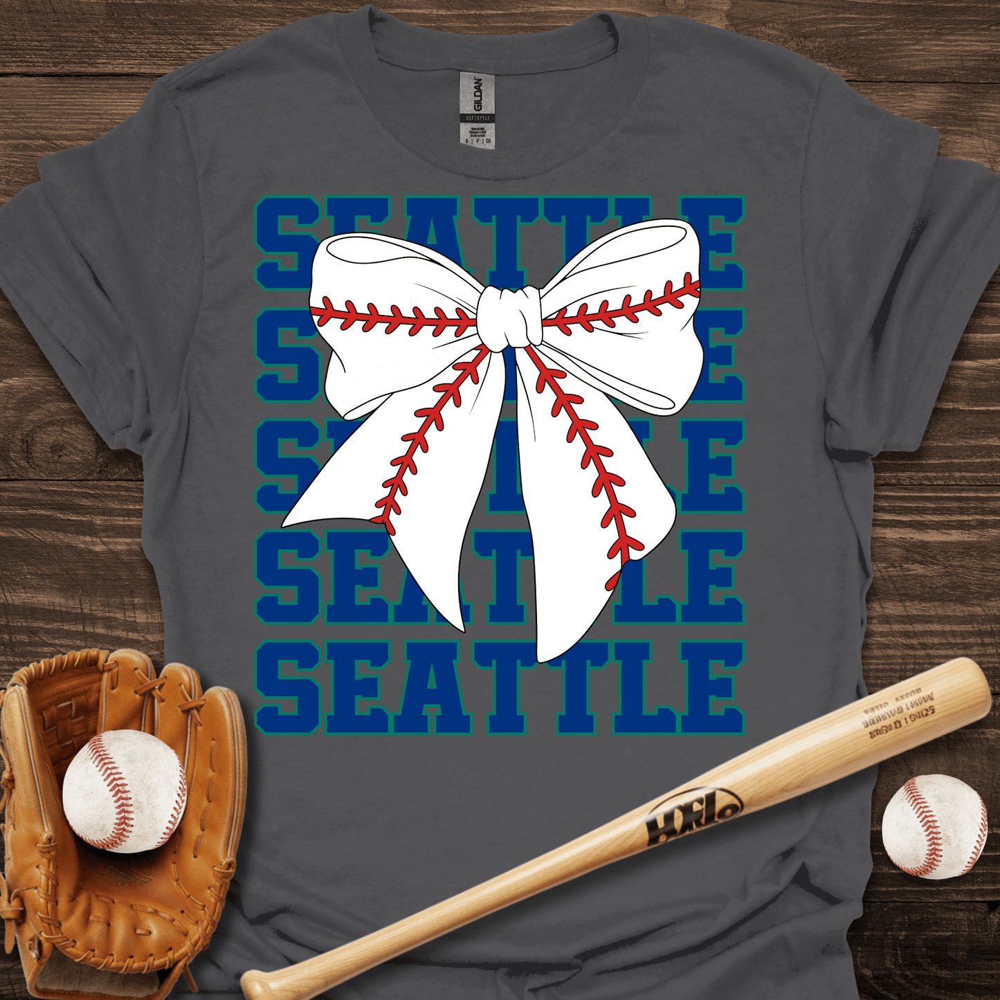 Seattle Coquette Baseball T-Shirt - HomeRun PrintsT-Shirt