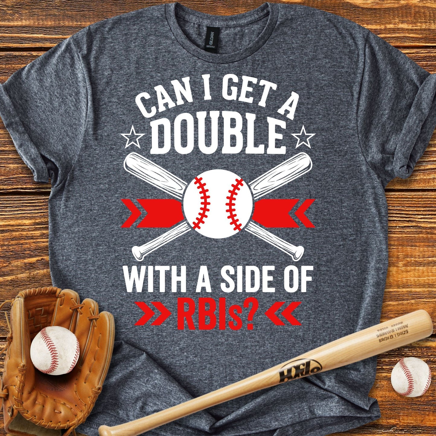 Side Of Rbis Baseball T-shirt - HomeRun PrintsT-Shirt