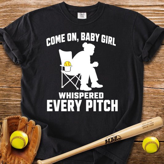 Sideline Chair Whispers T-Shirt - HomeRun PrintsComfort Colors