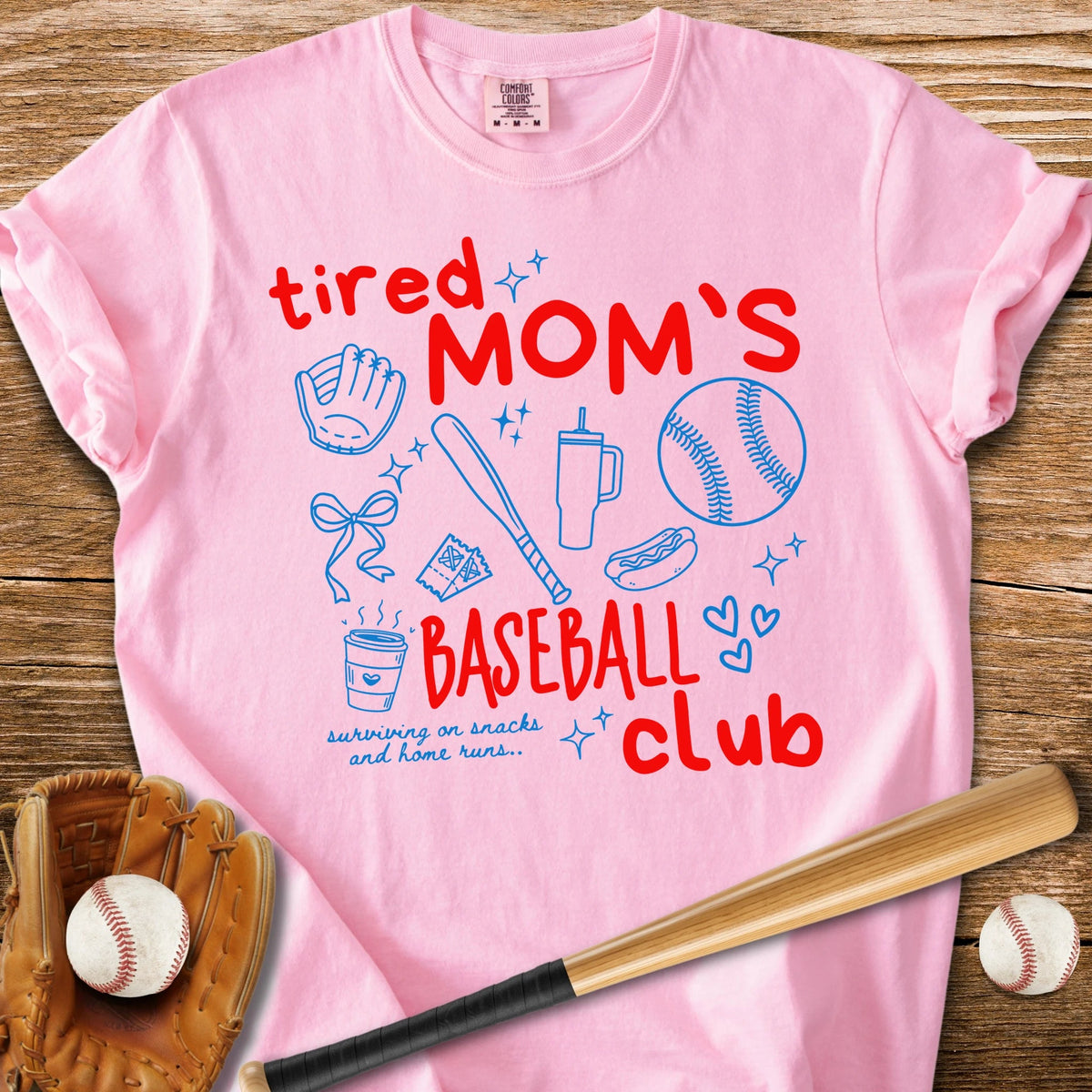Snacks And Home Runs Mom - HomeRun PrintsComfort Colors
