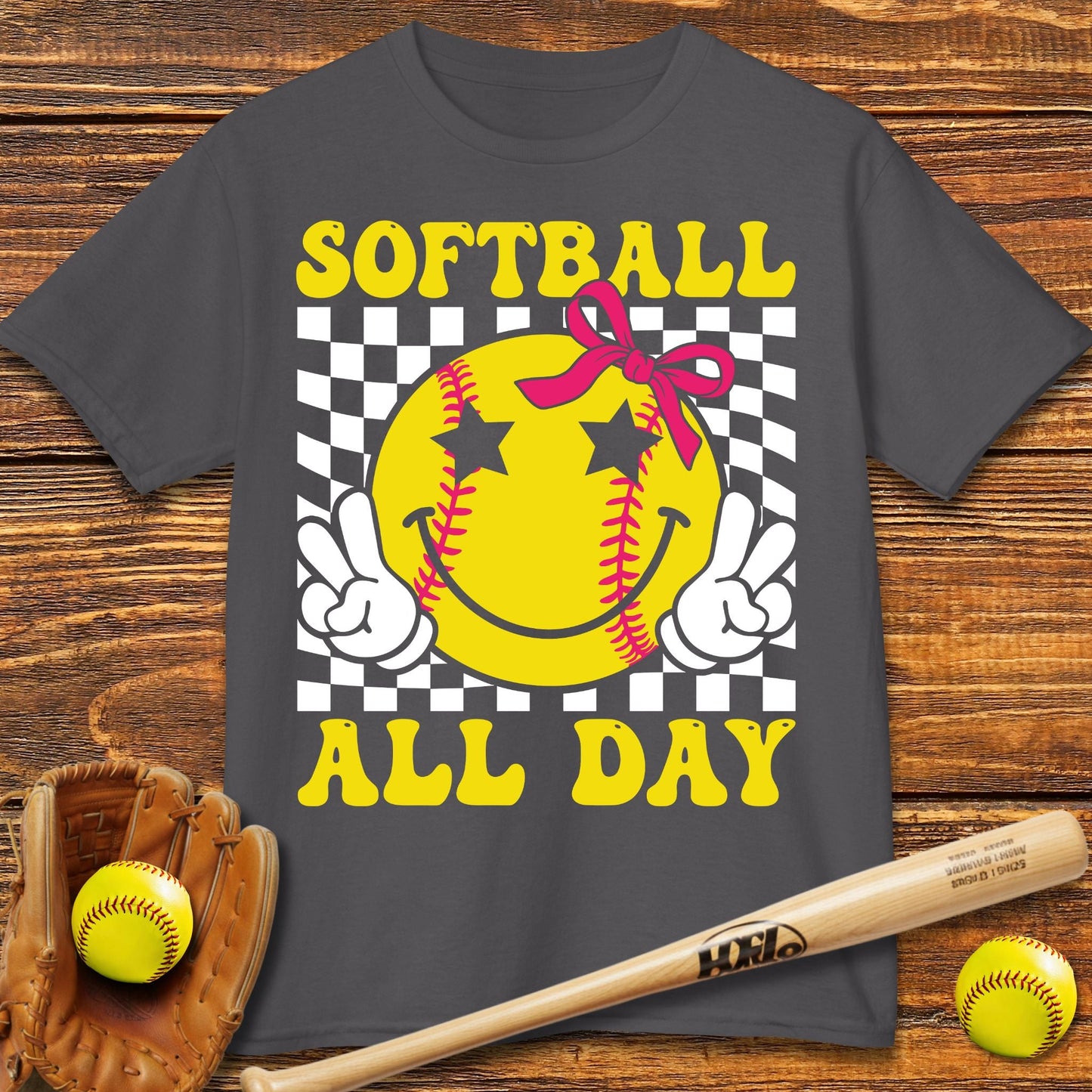 Softball All Day Kids T-shirt - HomeRun PrintsKids clothes