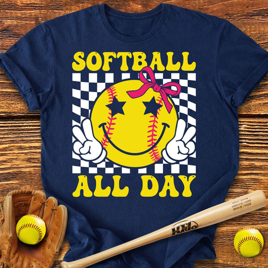 Softball All Day T-Shirt - HomeRun PrintsT-Shirt