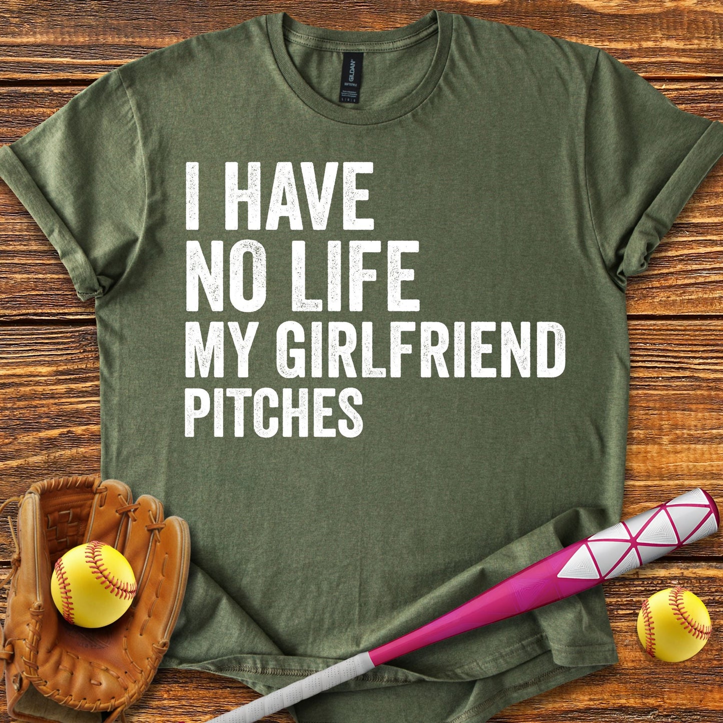 Softball Boyfriend T-shirt - HomeRun PrintsT-Shirt
