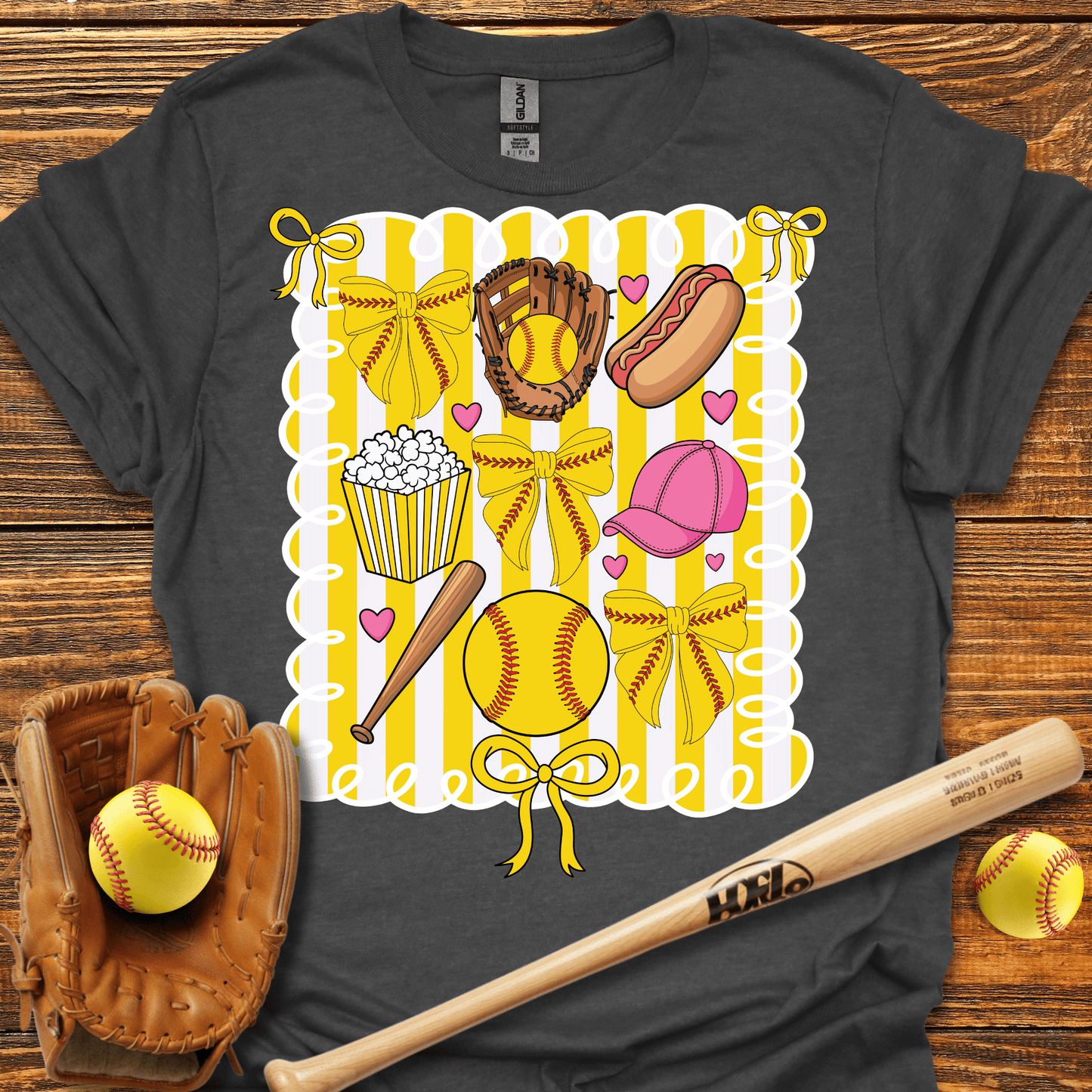 Softball Coquette T-Shirt - HomeRun PrintsT-Shirt