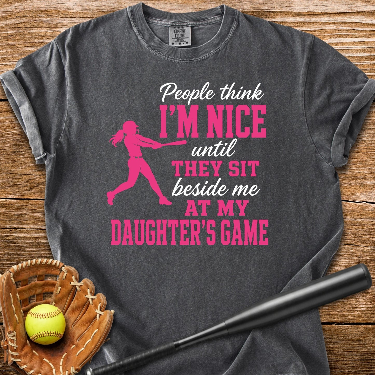 Softball Mom Attitude - HomeRun PrintsComfort Colors