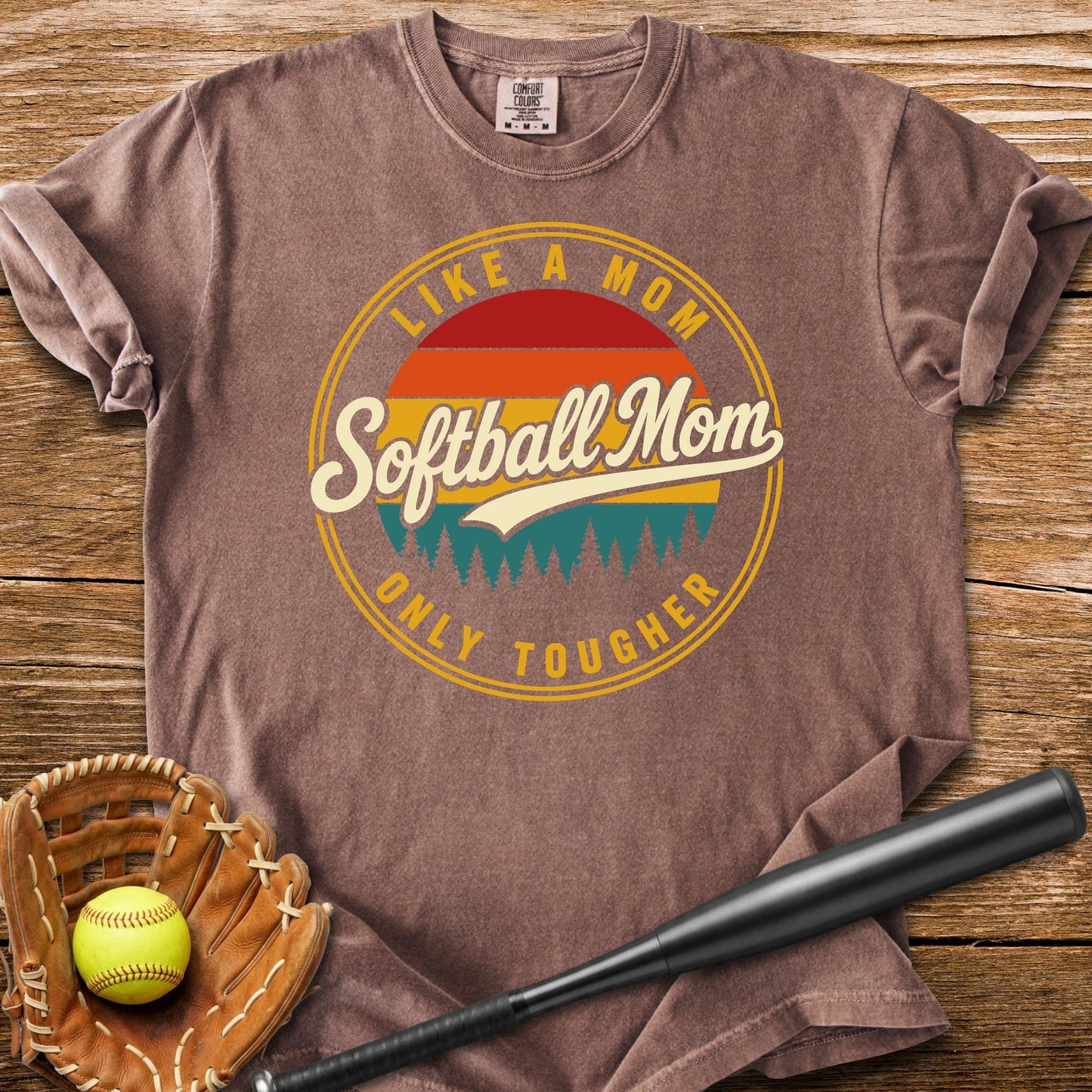 Softball Mom Badge - HomeRun PrintsComfort Colors