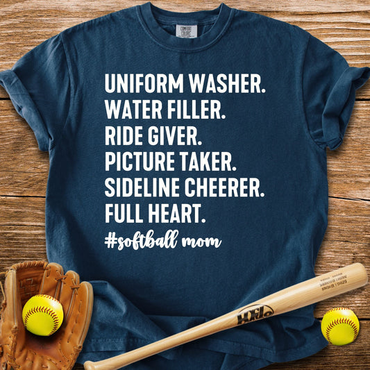 Softball Mom Does It - HomeRun PrintsComfort Colors