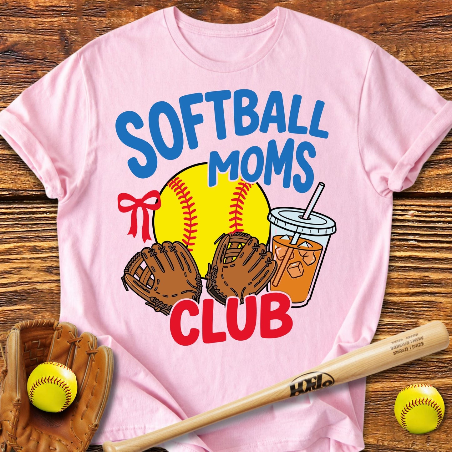 Softball Moms Club T-Shirt - HomeRun PrintsT-Shirt