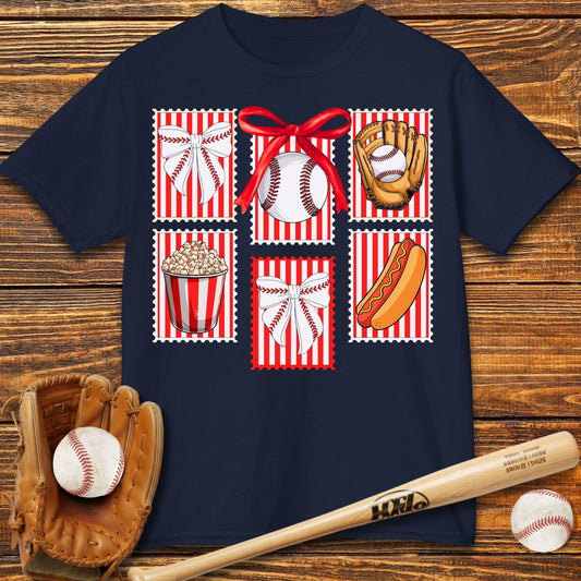 Stamps Coquette Bow Kids T-Shirt - HomeRun PrintsKids clothes