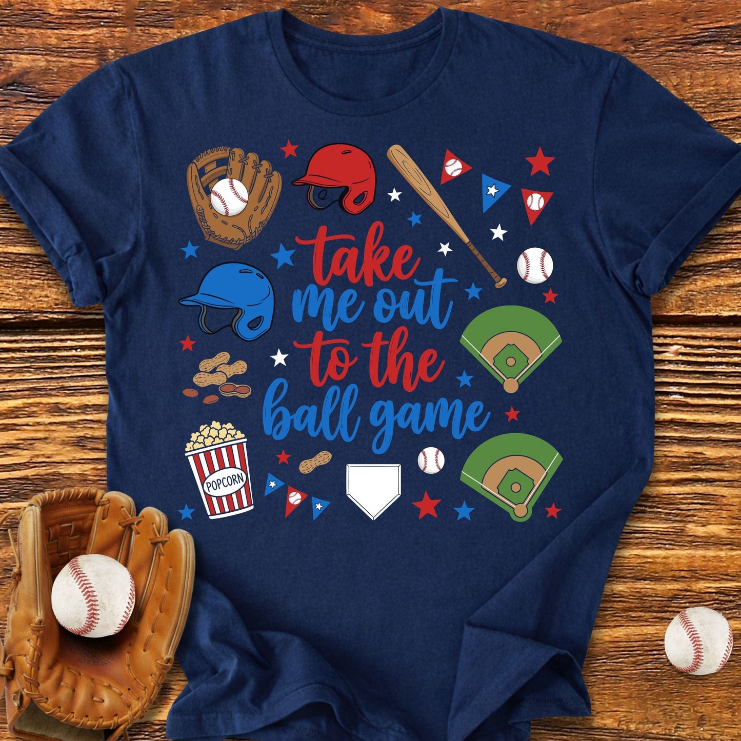 Take Me Out To The Ball Game T-Shirt - HomeRun PrintsT-Shirt