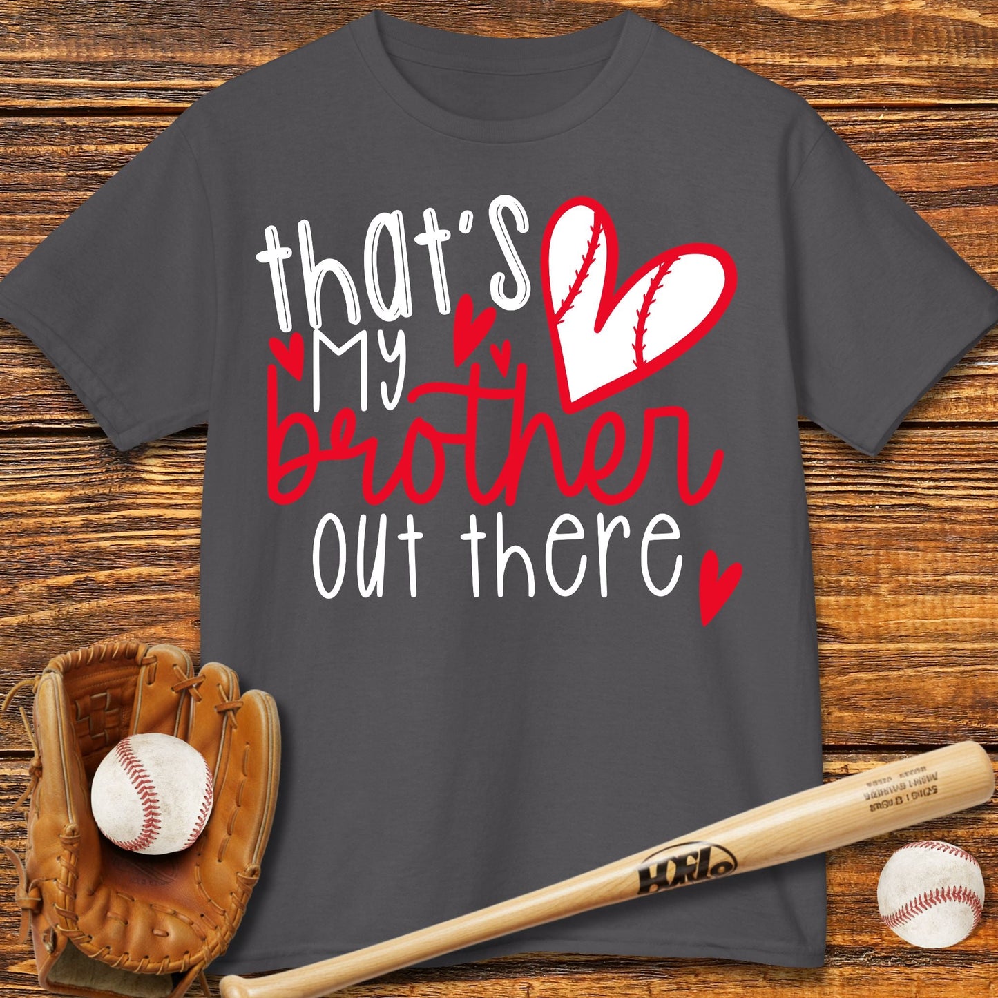 That's My Brother Out There Kids T-shirt - HomeRun PrintsKids clothes