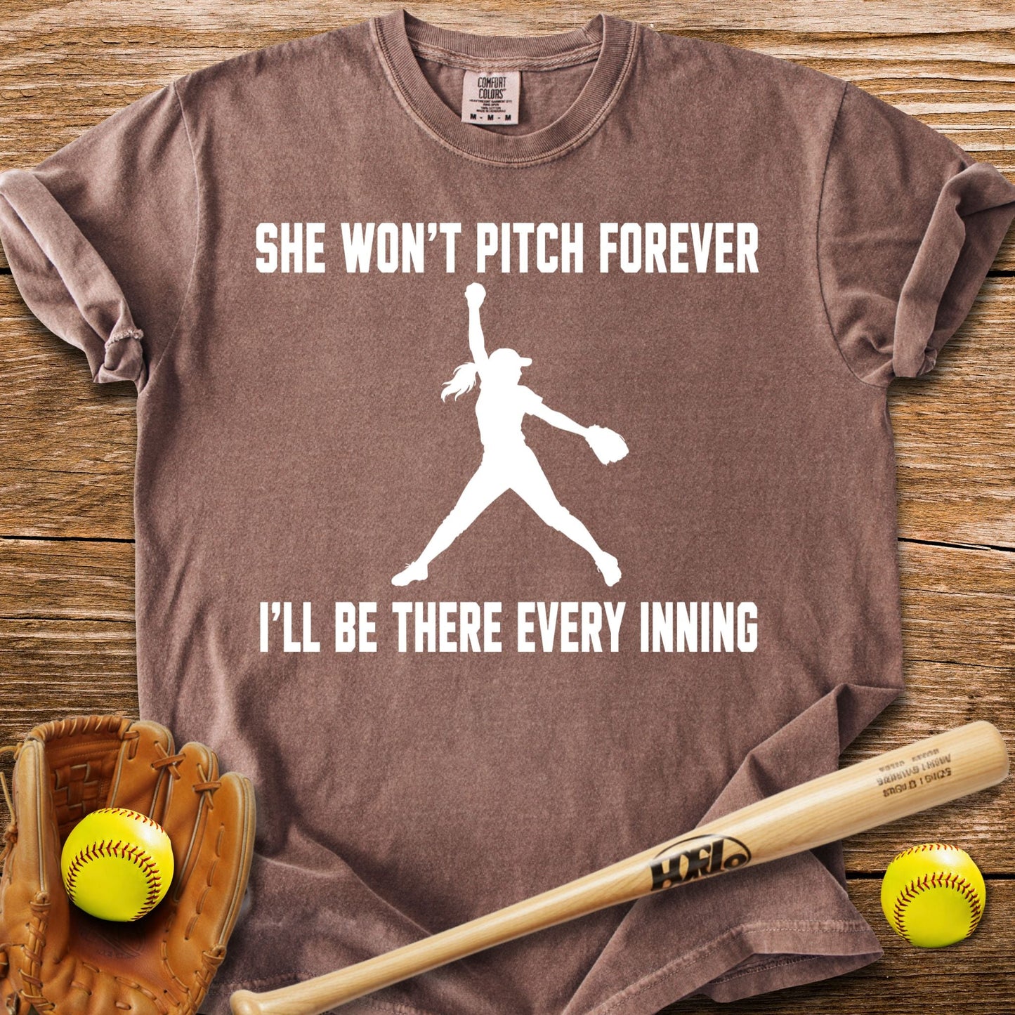 There Every Inning T-Shirt - HomeRun PrintsComfort Colors