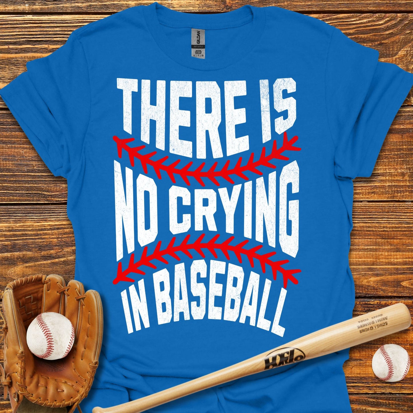 There Is No Crying In T-Shirt - HomeRun PrintsT-Shirt
