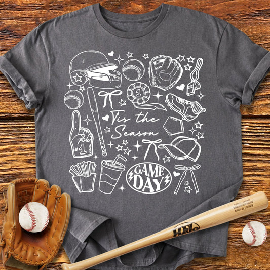 Tis The Season Baseball T-shirt - HomeRun PrintsT-Shirt