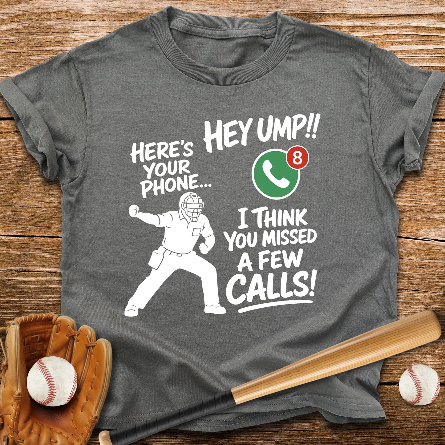 Ump Missed Calls Phone Youth Tee - HomeRun PrintsKids clothes