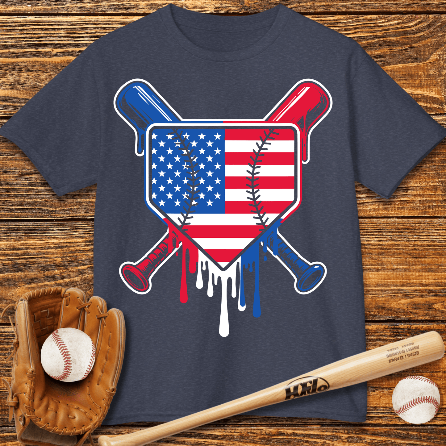 USA Drip Kids T-Shirt - HomeRun PrintsKids clothes