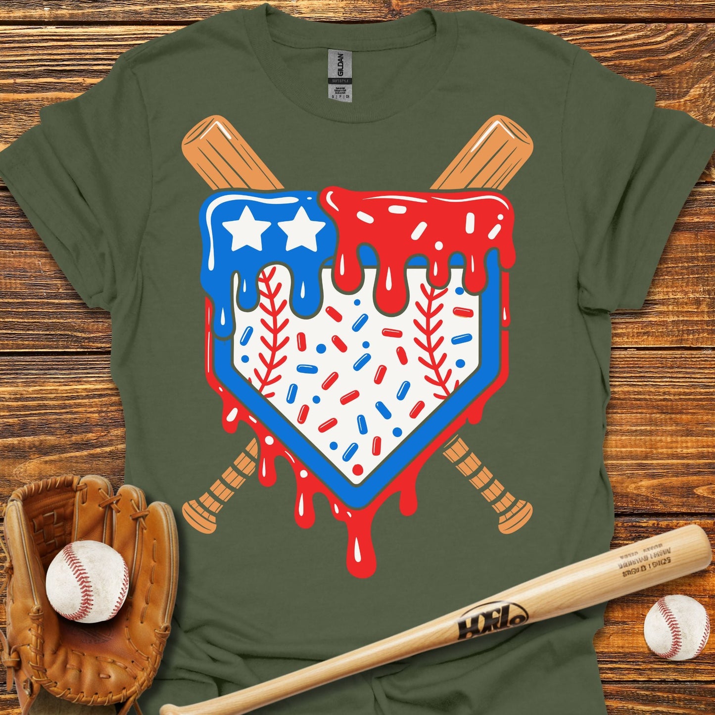 Usa Drip T-Shirt - HomeRun PrintsT-Shirt