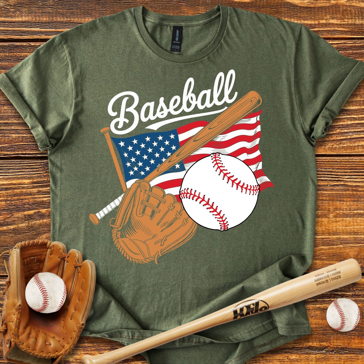 USA Flag T-Shirt - HomeRun PrintsT-Shirt