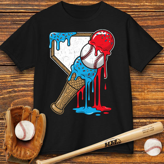 USA Ice Cream Drip Kids T-shirt - HomeRun PrintsKids clothes
