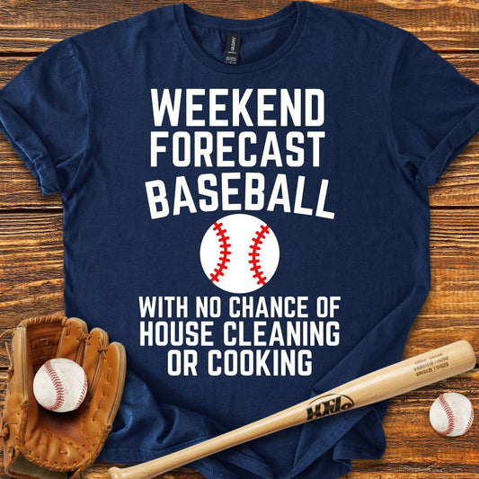 Weekend Forecast Baseball T-shirt - HomeRun PrintsT-Shirt