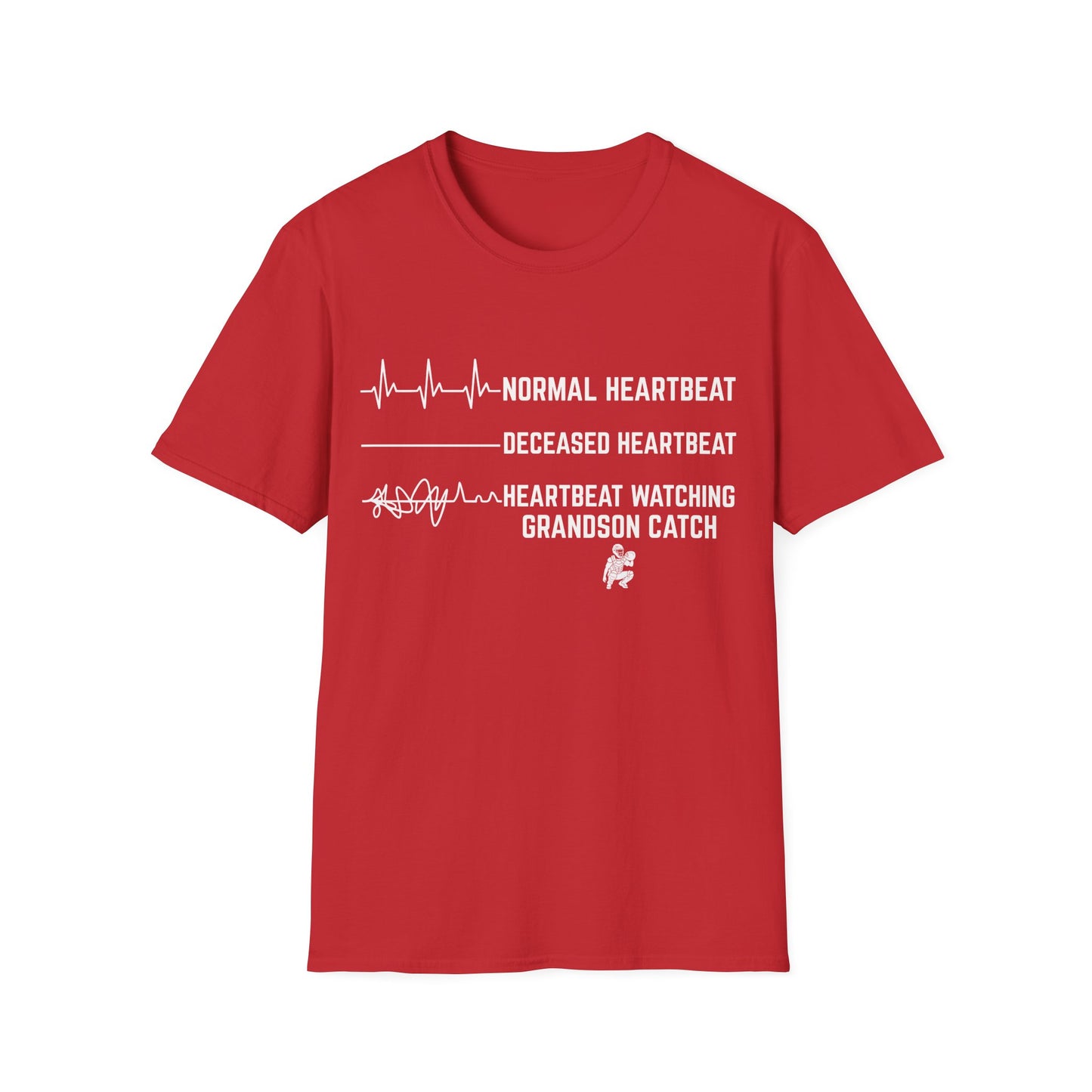 Grandson Behind Plate Flatlines Me T-Shirt