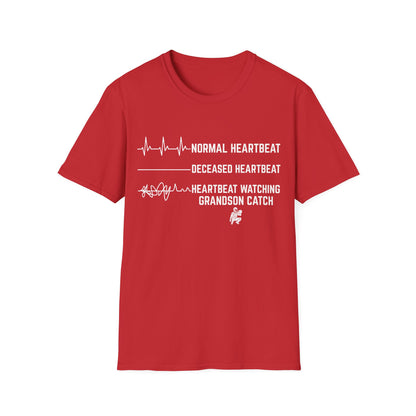Grandson Behind Plate Flatlines Me T-Shirt