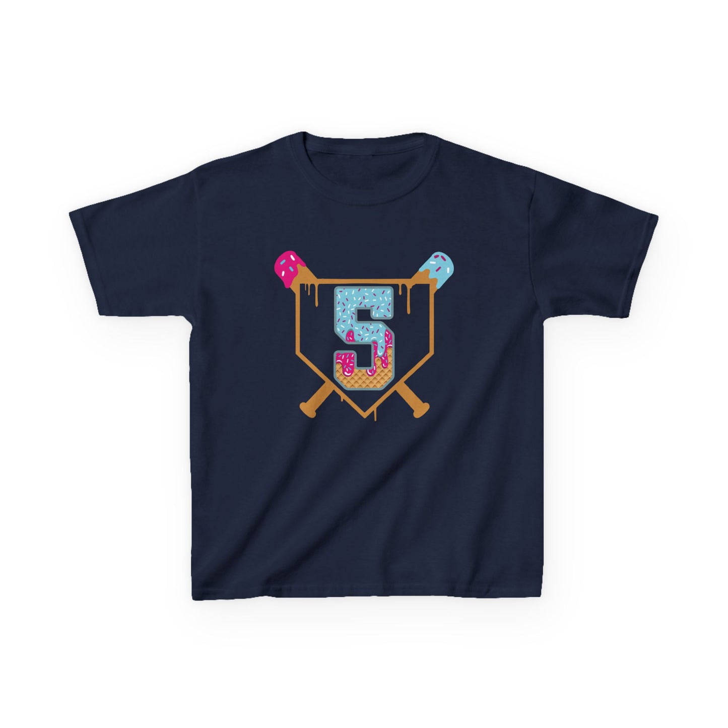 Baseball 5th Birthday Kids T-shirt