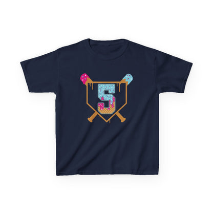 Baseball 5th Birthday Kids T-shirt