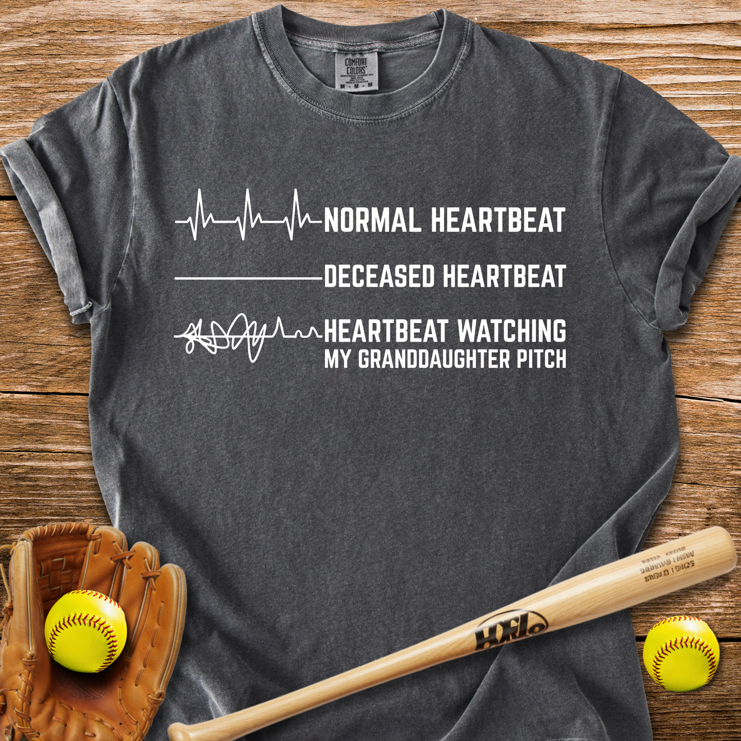 Granddaughter's Pitch Flatlines Me T-Shirt