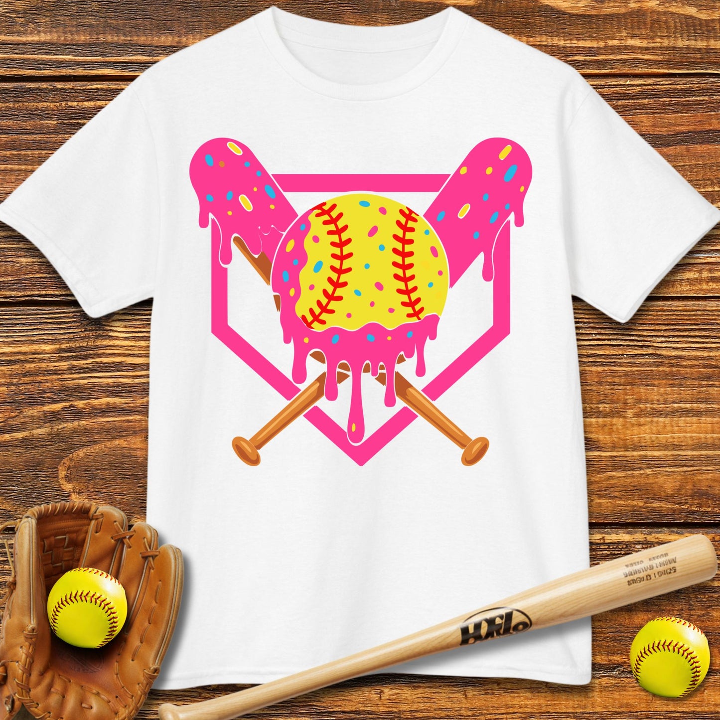 Drip Softball Kids T-shirt
