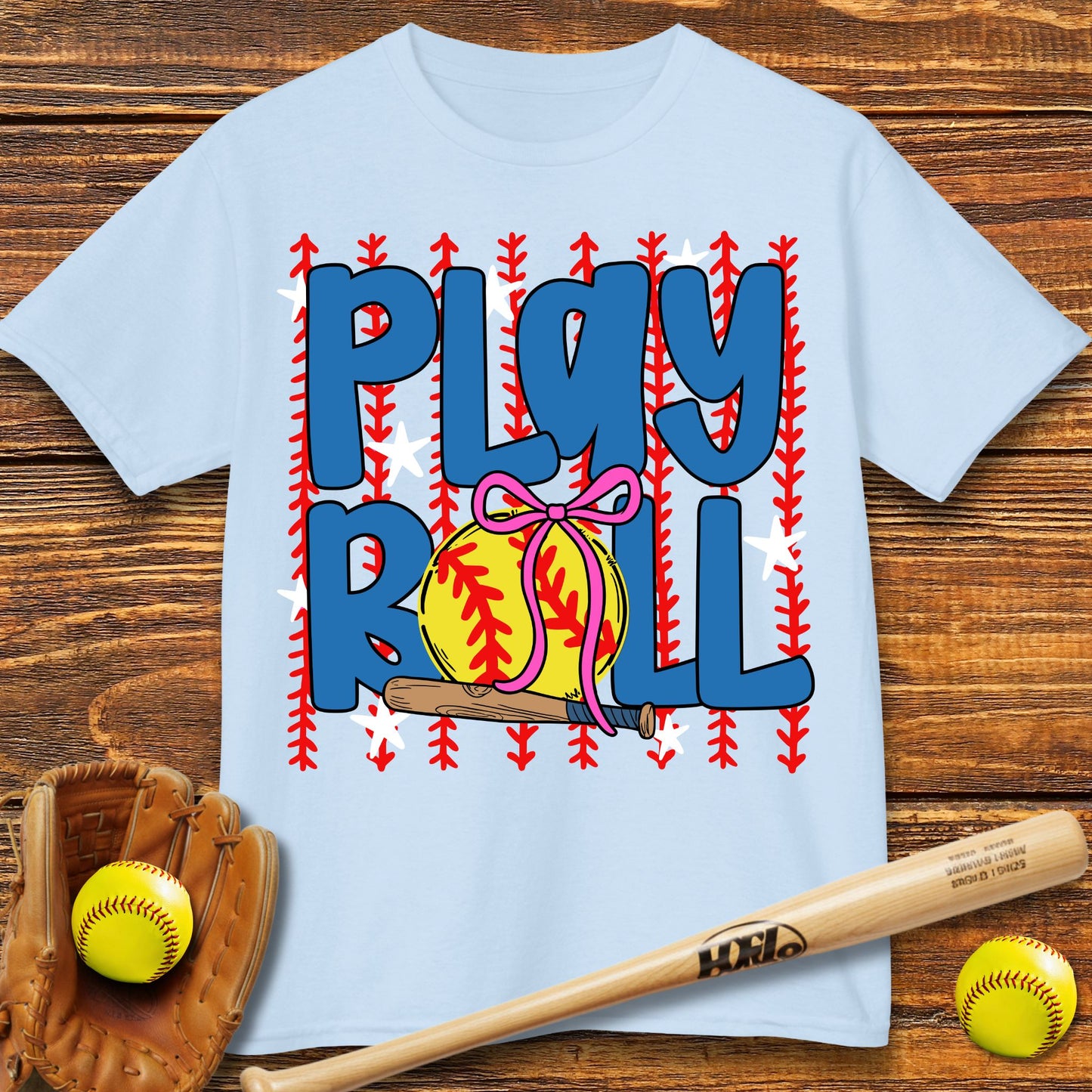 Play Ball Softball Kids T-shirt
