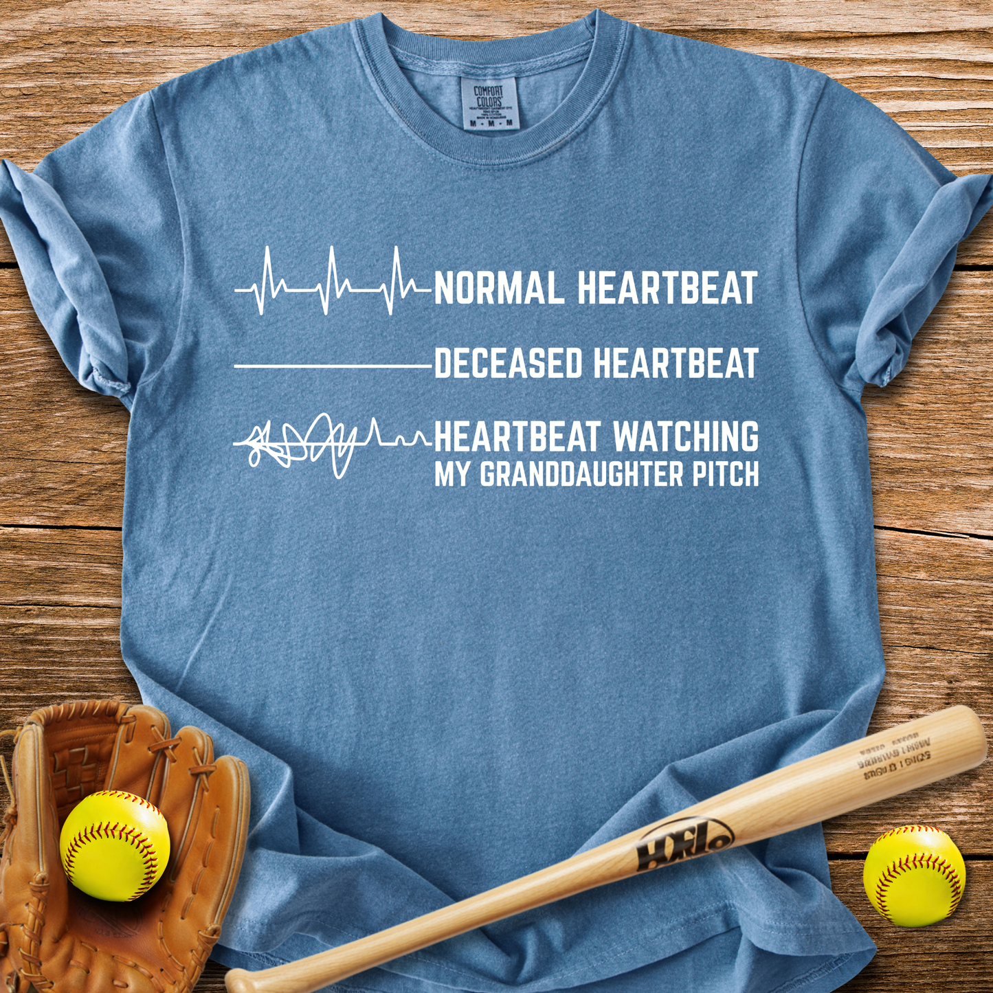 Granddaughter's Pitch Flatlines Me T-Shirt