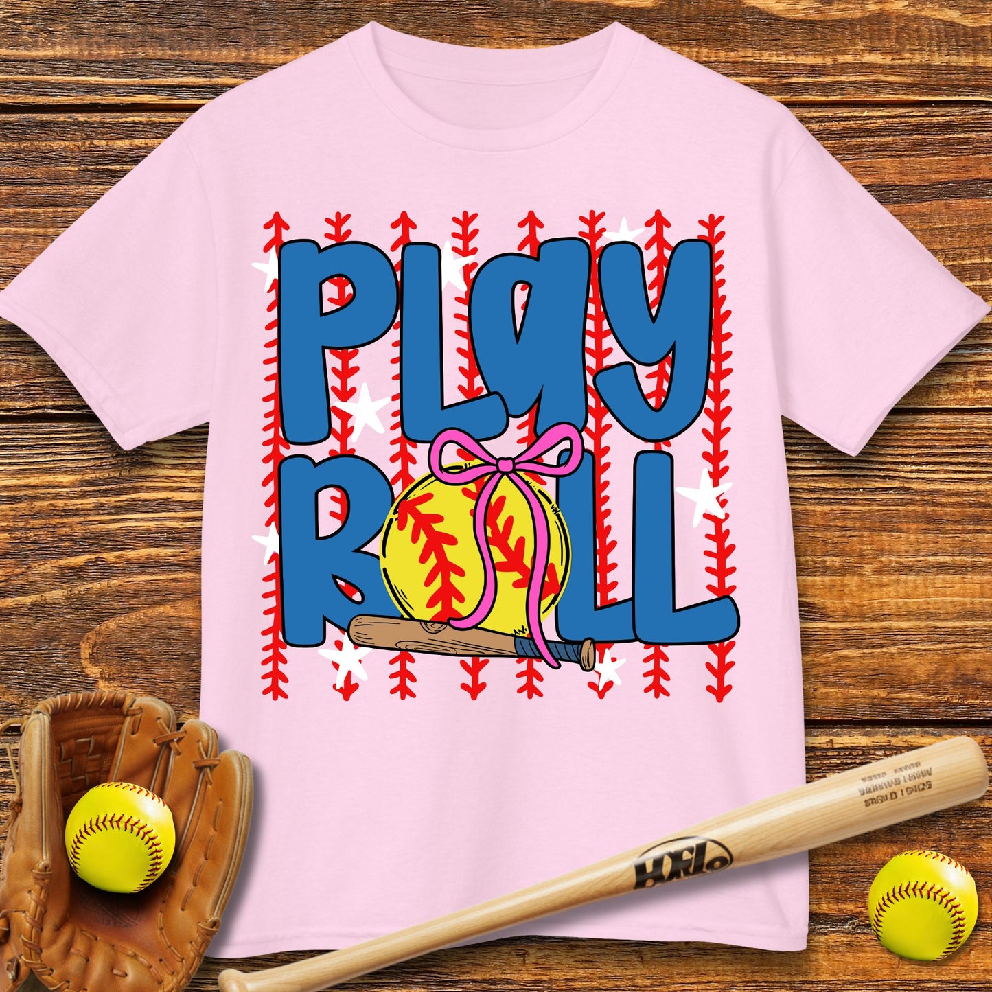 Play Ball Softball Kids T-shirt