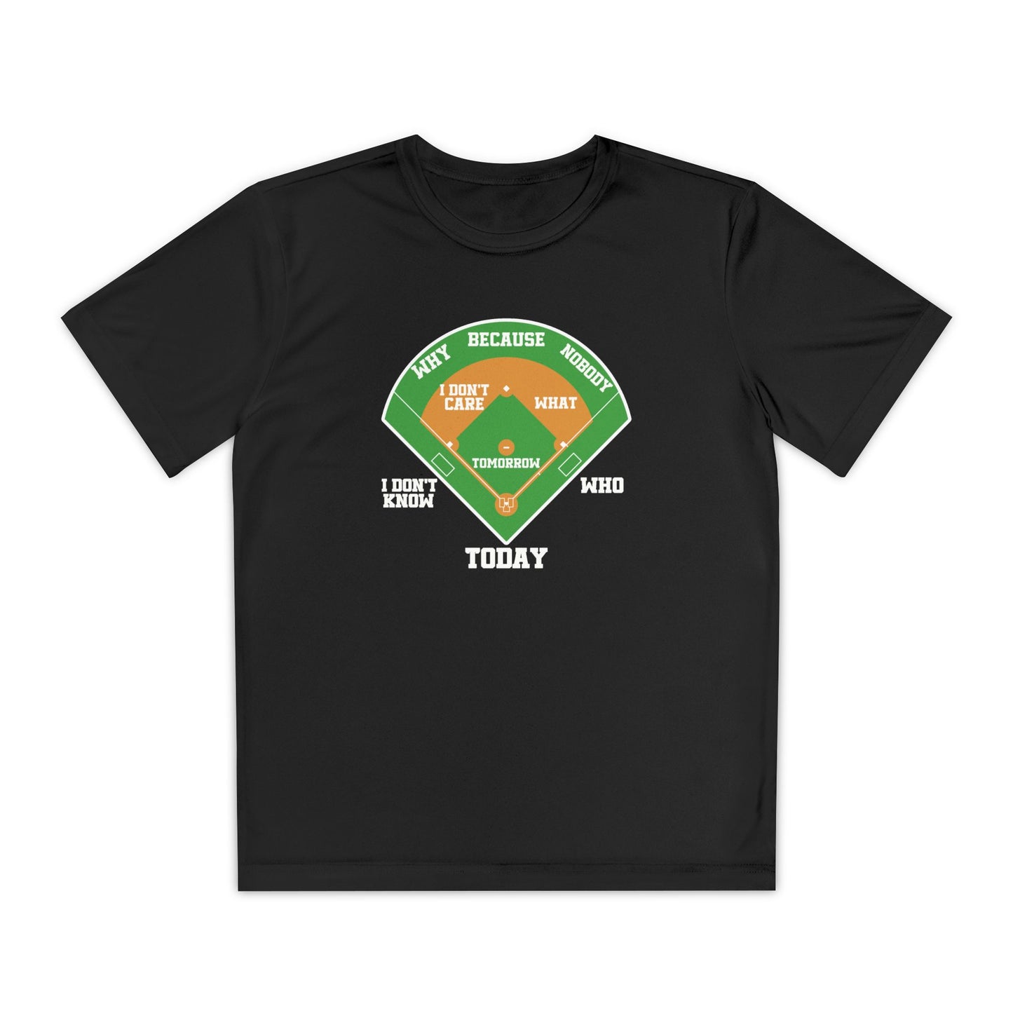 Who's on First Youth Athletic Tee