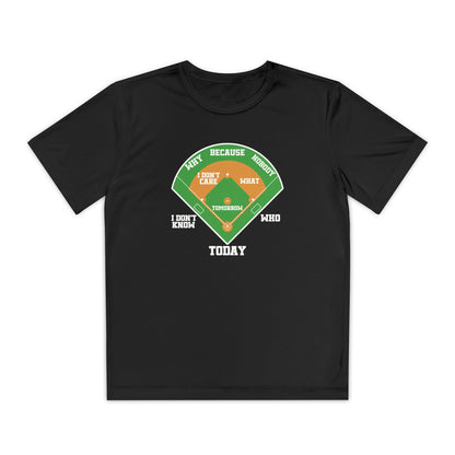 Who's on First Youth Athletic Tee