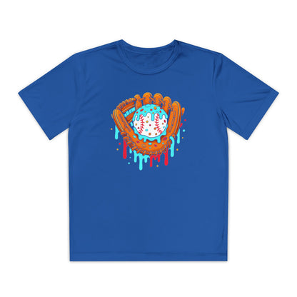 Drip Baseball Glove Youth Athletic Tee
