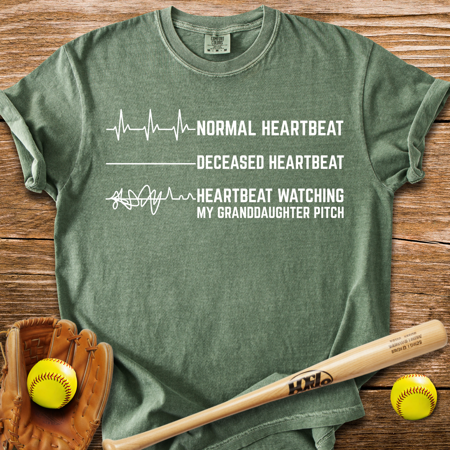 Granddaughter's Pitch Flatlines Me T-Shirt